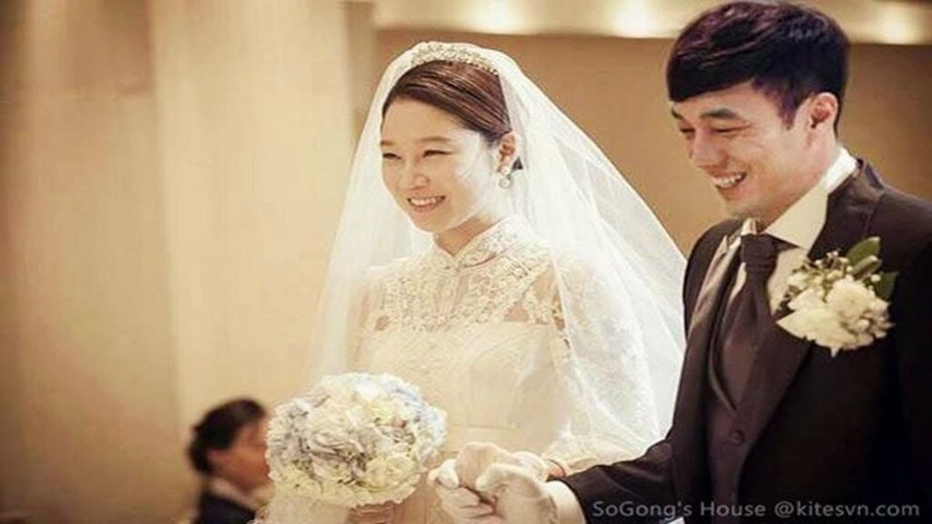 Pernikahan So Ji Sub dan Jo Eun Jung (sumber: Pinterest)
