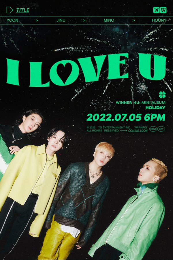 Poster Lagu Utama WINNER "I Love U"
Sumber gambar: @ygent_official