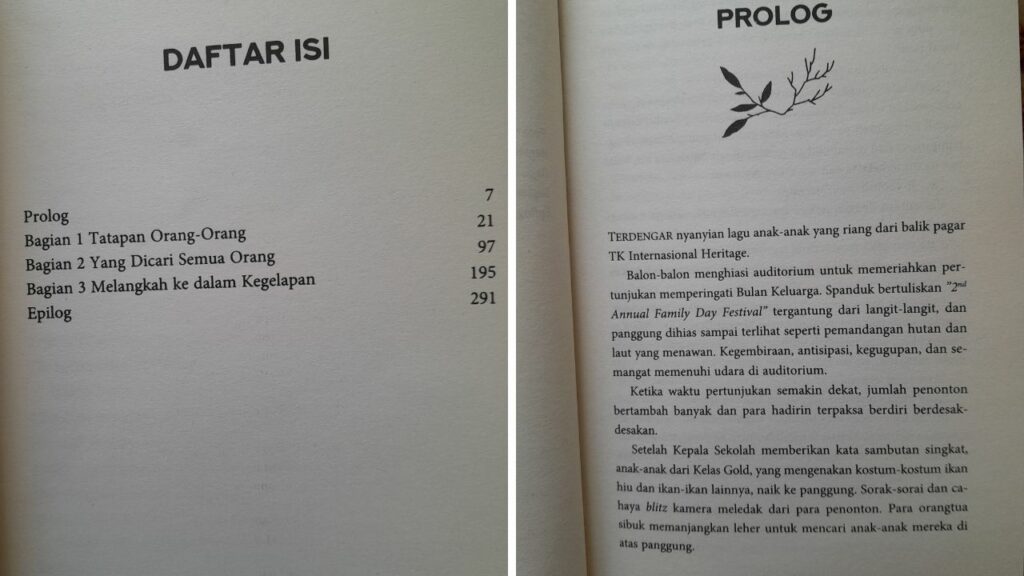 Daftar isi dan Prolog Novel Happiness Battle (dokpri penulis)