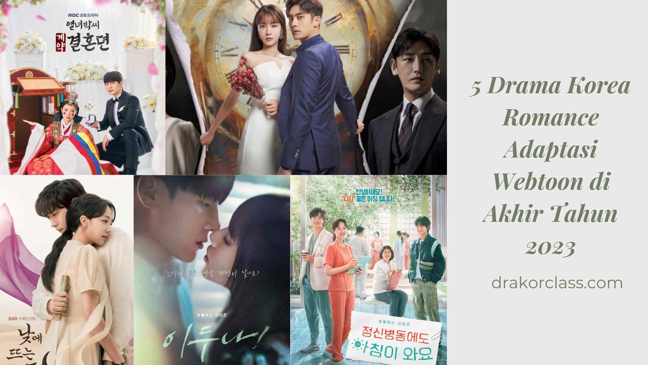 5 Drama Korea Romance Adaptasi Webtoon di Akhir Tahun 2023